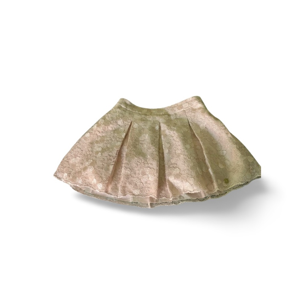 Pili Carrera Kids Lace Mini Skirt • Light Pink • Size 12 • Adjustable Waist